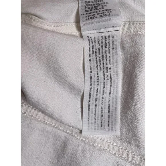 Abercrombie & Fitch White Denim Jacket - Picture 6 of 8